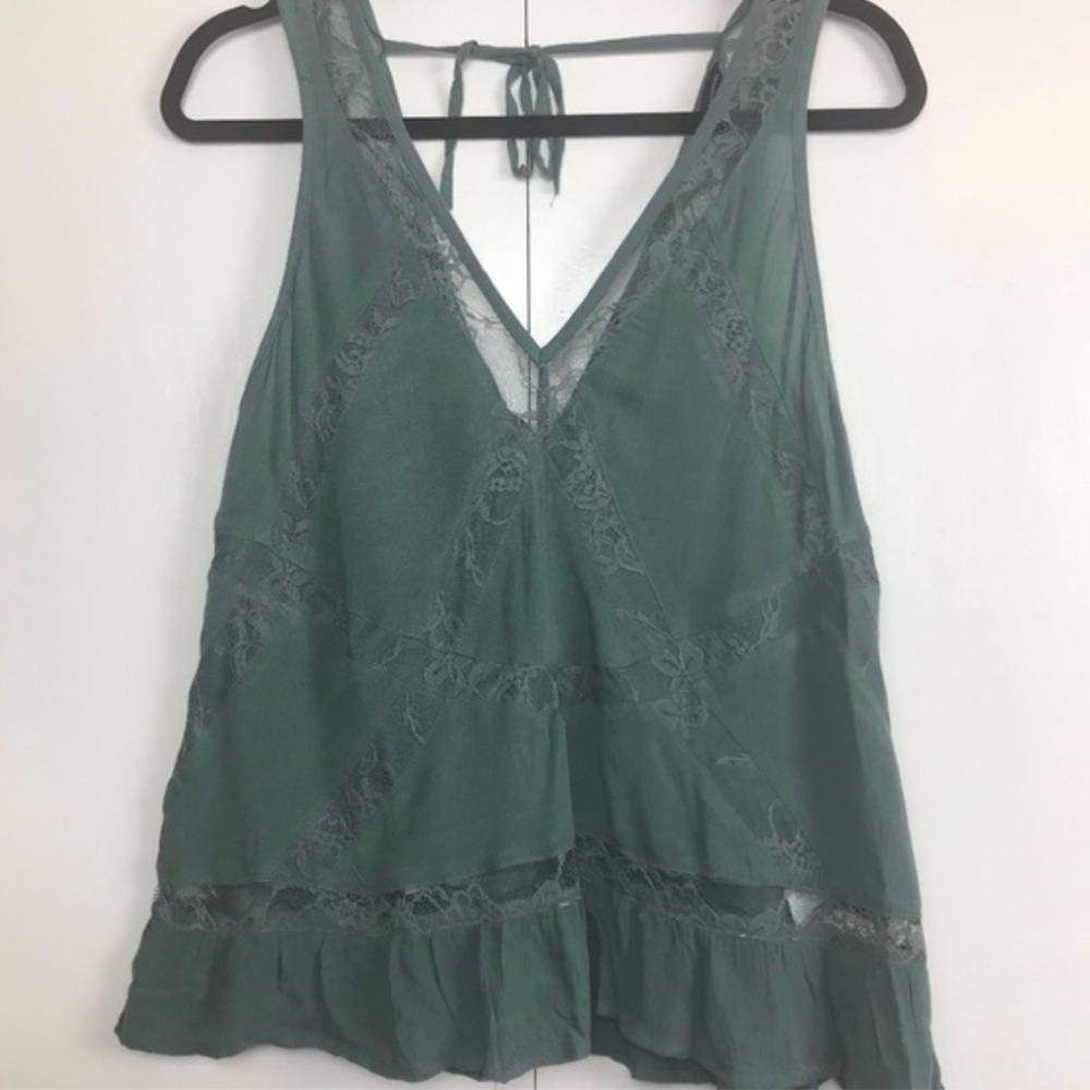 American Eagle Sage Blouse Tank